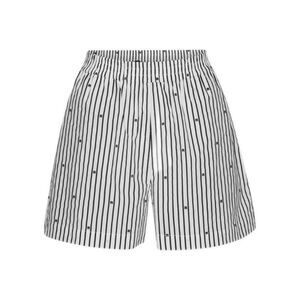 ROTATE BIRGERCHRISTENSEN Women's Striped Monogram Elastic Waist Shorts Women